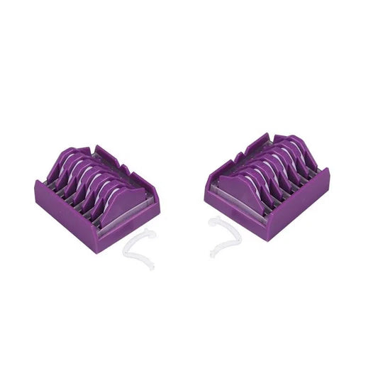 Polymer clips-M-purple